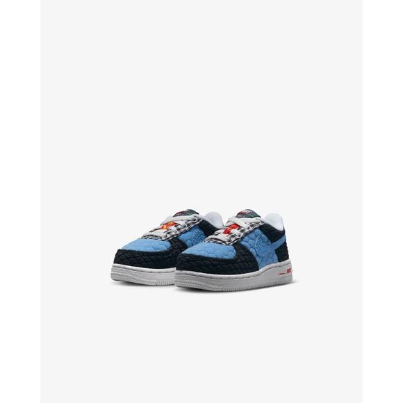 Nike Other - Nike Air Force 1 Mid Toddler Black University Red Blue NEW DZ5307 001 - SIZE 3C